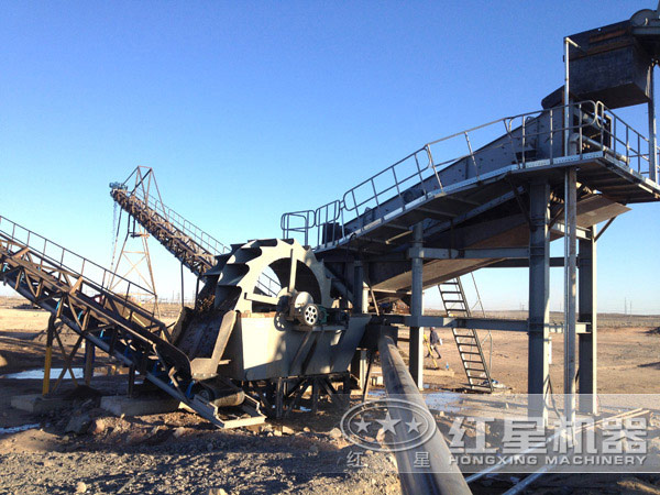 一小時60噸-200噸的石粉洗砂機工作現場 一小時60噸-200噸的石粉洗砂機工作現場