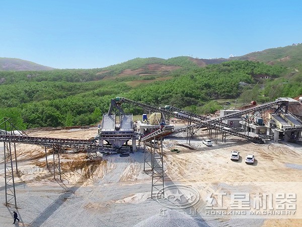 鵝卵石制砂/沙生產線現場3 鵝卵石制砂/沙生產線現場3