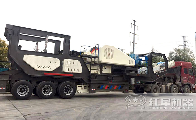 小型車載式鵝卵石破碎機,輪胎顎破機 小型車載式鵝卵石破碎機,輪胎顎破機