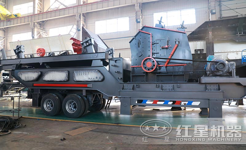 流動式石子粉碎機：配反擊破，一般負責石子的中細碎