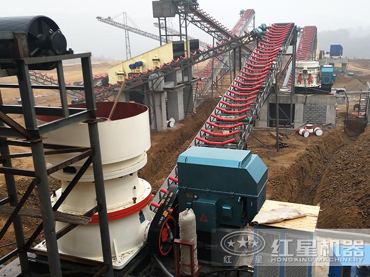 安徽時產(chǎn)700噸石英石破碎生產(chǎn)線現(xiàn)場圖 安徽時產(chǎn)700噸石英石破碎生產(chǎn)線現(xiàn)場圖