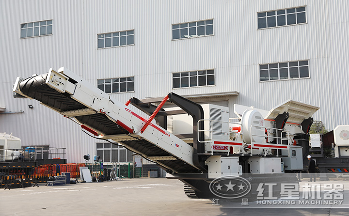 履帶移動式河卵石破碎設備