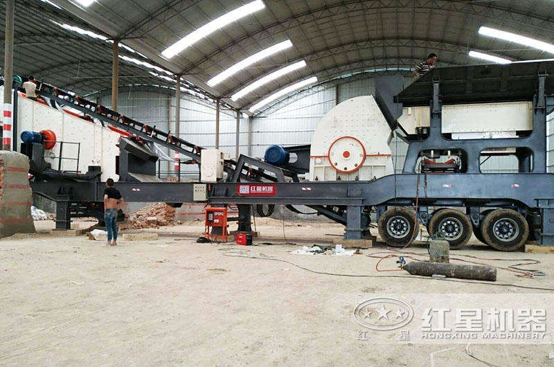 移動式錘破機占地面積小,減少投入成本5%