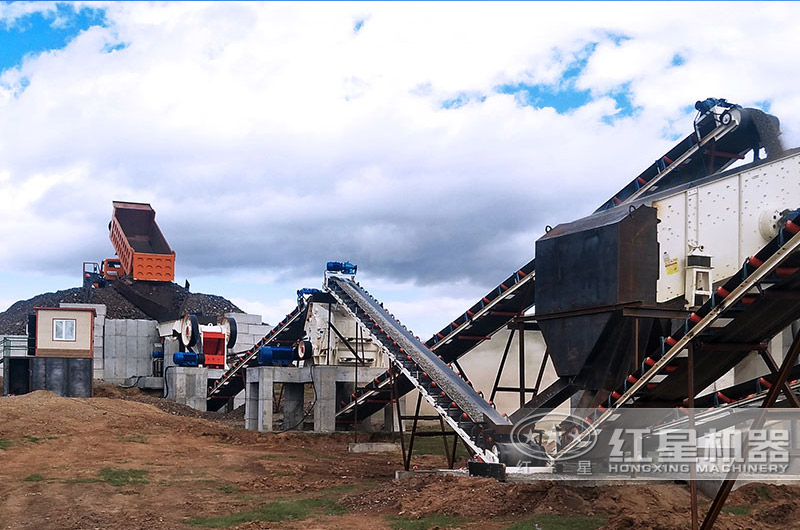 河南年產(chǎn)30萬噸石子破碎生產(chǎn)現(xiàn)場 河南年產(chǎn)30萬噸石子破碎生產(chǎn)現(xiàn)場