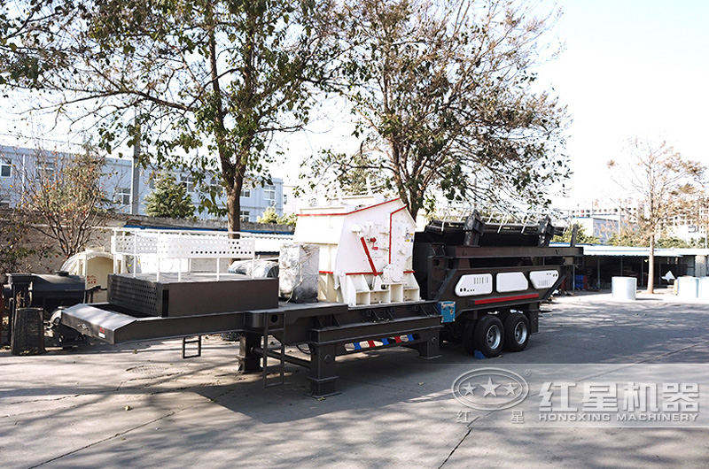 反擊破移動碎石車,出料整齊度高,粒形好 反擊破移動碎石車,出料整齊度高,粒形好