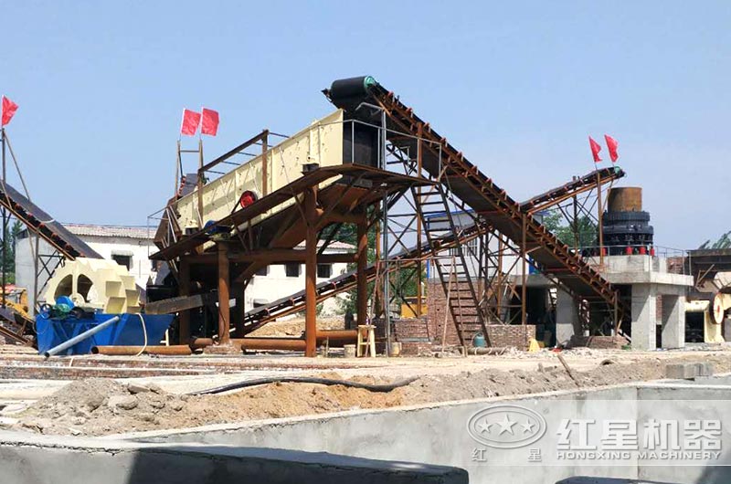 河南客戶花崗巖破碎制砂生產(chǎn)線 河南客戶花崗巖破碎制砂生產(chǎn)線