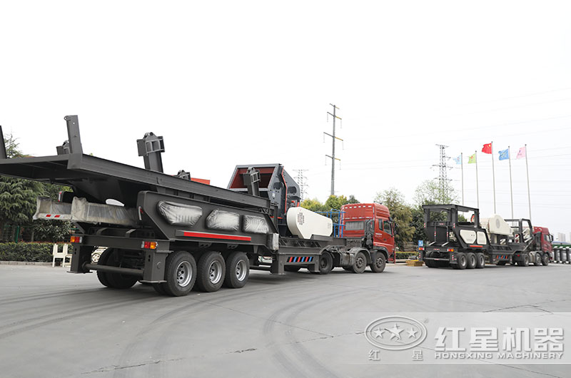 青石移動破碎站發貨現場圖片 青石移動破碎站發貨現場圖片