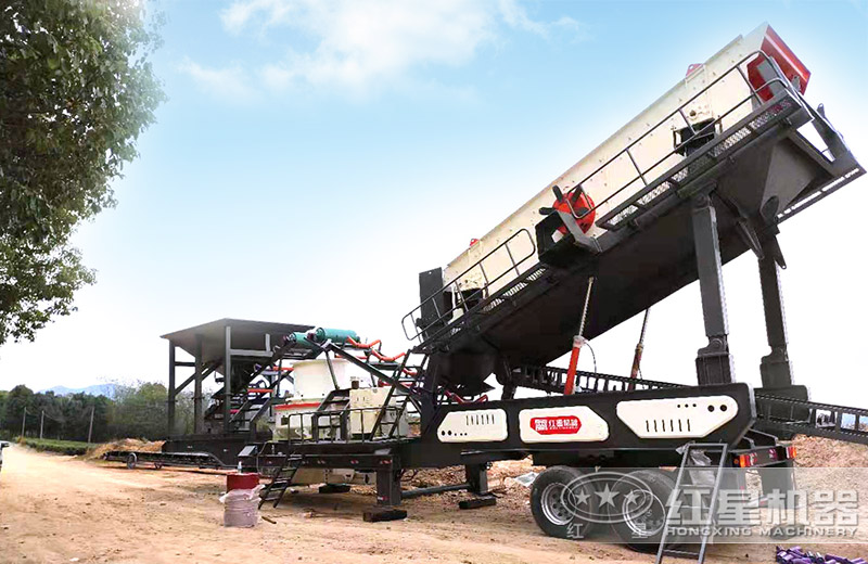 輪胎式建筑廢料制砂機(jī) 輪胎式建筑廢料制砂機(jī)