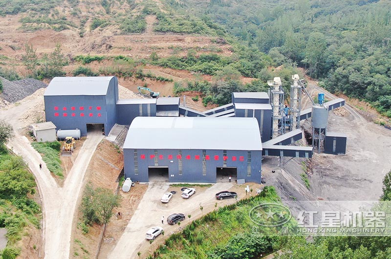 大型山石制砂機生產線全景圖 大型山石制砂機生產線全景圖