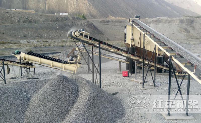 螺旋洗砂機工作現場圖片 螺旋洗砂機工作現場圖片