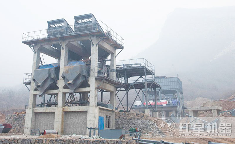 樓式制砂系統(tǒng)生產(chǎn)現(xiàn)場(chǎng) 樓式制砂系統(tǒng)生產(chǎn)現(xiàn)場(chǎng)