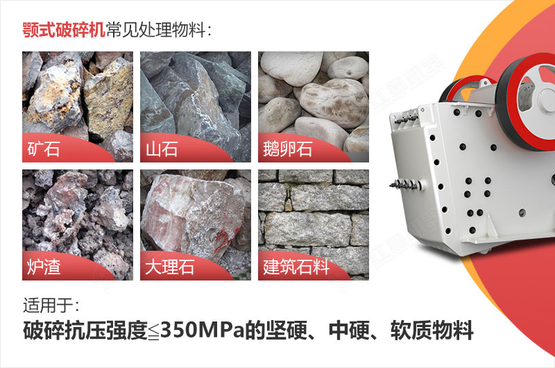 顎式破碎機(jī)適用物料 顎式破碎機(jī)適用物料