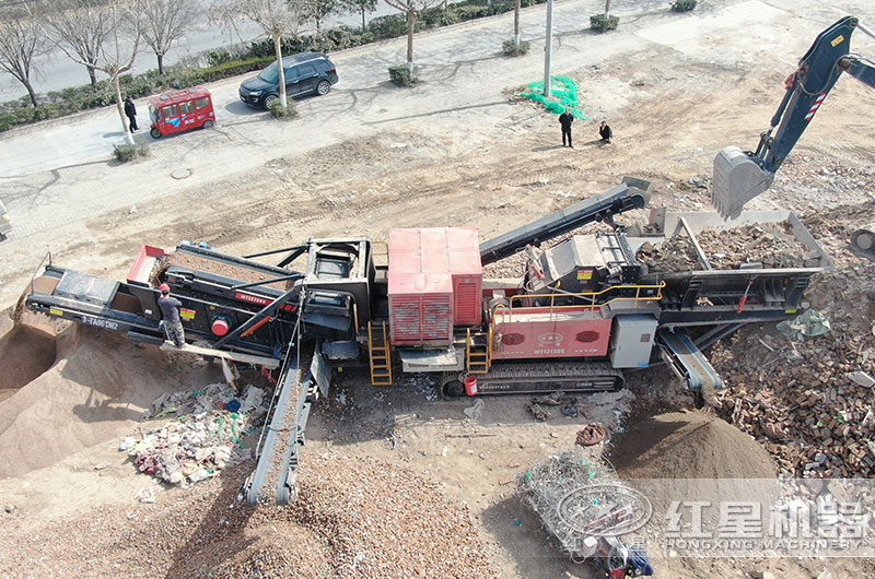 山西建筑垃圾破碎現場