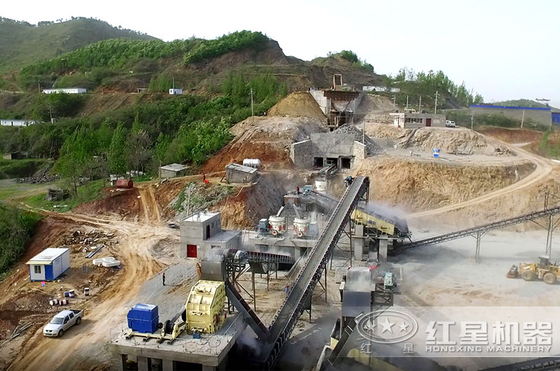 大型固定式建筑垃圾破碎生產現場 大型固定式建筑垃圾破碎生產現場