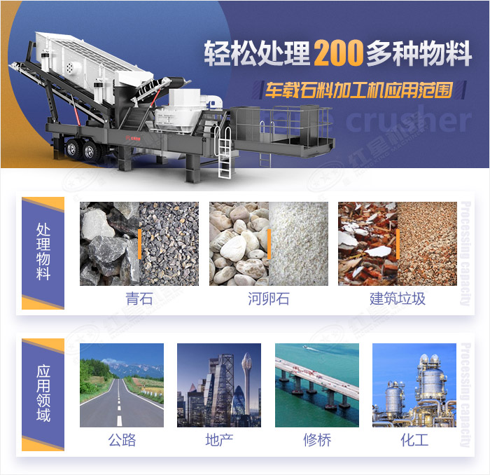 移動(dòng)石子粉碎一體機(jī)適用物料 移動(dòng)石子粉碎一體機(jī)適用物料